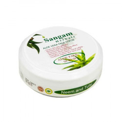 Sangam Herbals. Алоэ скраб для лица "Ниим и Тулси", 100 мл