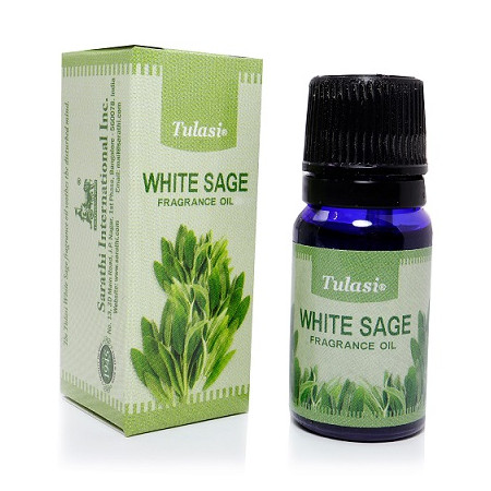 Tulasi. WHITE SAGE Белый шалфей ароматическое масло для аромаламп, 10 мл