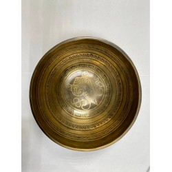Чаша кованая поющая Etching Carving, Непал, 17 см, 900 г