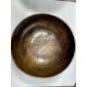 Чаша поющая, ручная ковка Etching, темная с мантрой 20х9 см. 1200 г