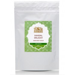 Натуральный травяной порошок для мытья тела Cандал Дэлайт (Маска-скраб для тела Сандаловое Наслаждение) 50 гр.
