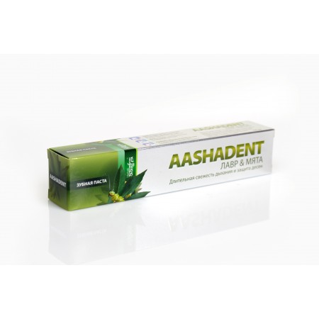 Aasha Herbals. Зубная паста Лавр Мята, 100 г