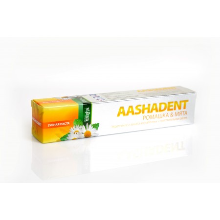 Aasha Herbals. Зубная паста Ромашка Мята, 100 г
