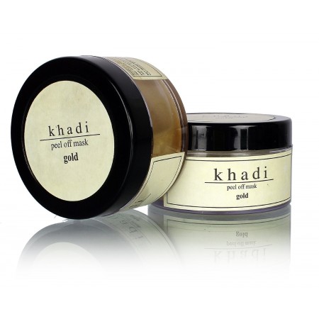 Khadi. Отшелушивающая маска для лица Золото (Herbal Gold Peel Off Mask), 50 г