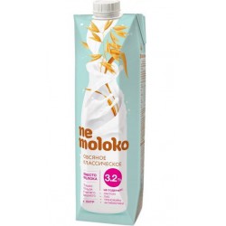 Nemoloko. Напиток овсяный классический обогащённый кальцием и витамином В2, 1 л.