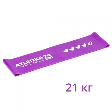 Фиолетовая петля Mini Bands PRO 30x7.5 см. 21 кг 