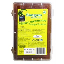Sangam Herbals. Манго вяленое, 200 гр. 