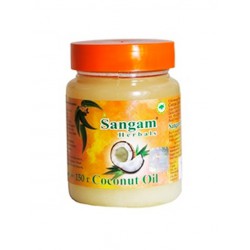 Sangam Herbals. Масло кокосовое Virgin, пласт. банка, 150 гр. 
