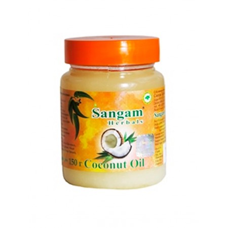 Sangam Herbals. Масло кокосовое Virgin, пластмассовая банка, 150 г 