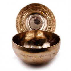 Чаша поющая VIK39-5 Gold ручная ковка из 7 металлов 501-600g d-13,5cm h-7cm Целительная.