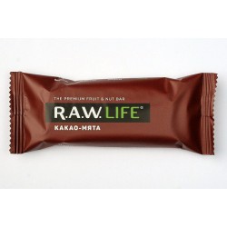 R.A.W. LIFE батончик орехово-фруктовый Какао - Мята, 47 гр.
