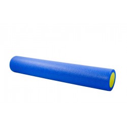 Ролик для йоги полнотелый (сине/желтый) 91х15см.
