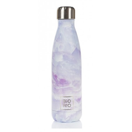 BioRio. Бутылка-термос металлическая Фиолетовый мрамор, 500 мл