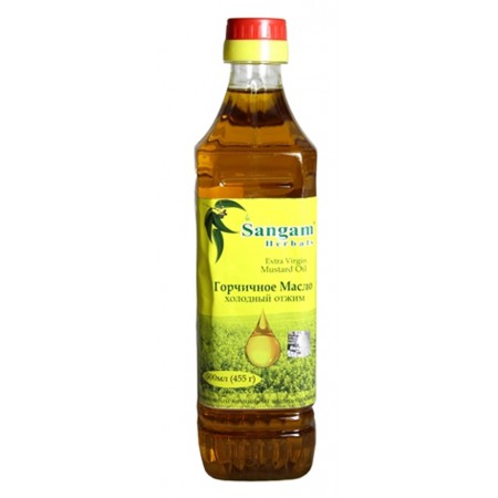 Sangam Herbals. Горчичное масло (холодный отжим), 500 мл