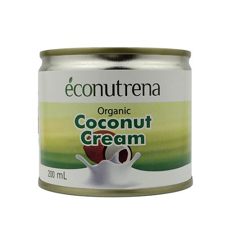 Econutrena. Органические кокосовые сливки 22%, 200 мл